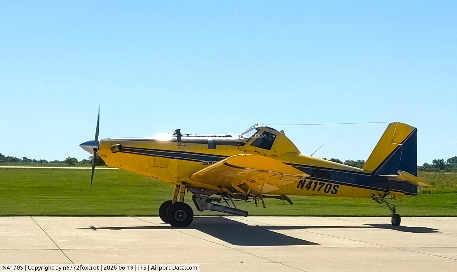 N4170S, 2007 Air Tractor Inc AT-802A, c/n 802A-0278, Crop dusting here in Clarke county