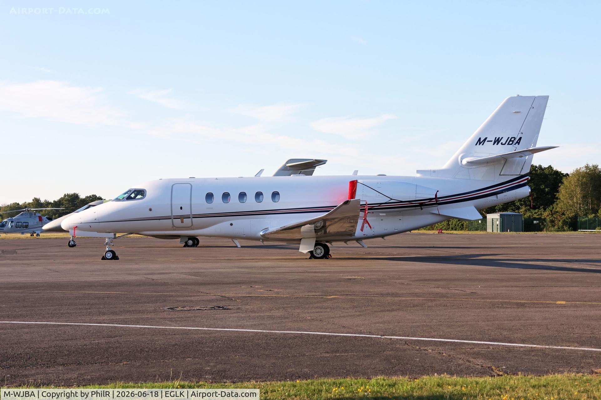 M-WJBA, 2026 Cessna 680A Citation Latitude, c/n 680A0466, M-WJBA 2026 Cessna 680A Citation Latitude Blackbushe 
