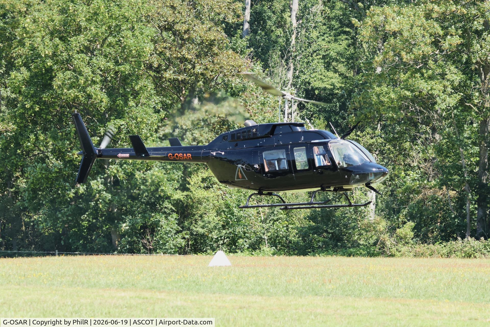 G-OSAR, 1981 Bell 206L-1 LongRanger II, c/n 45704, G-OSAR 1981 Bell 206L-1 Long Ranger Ascot Heliport 
