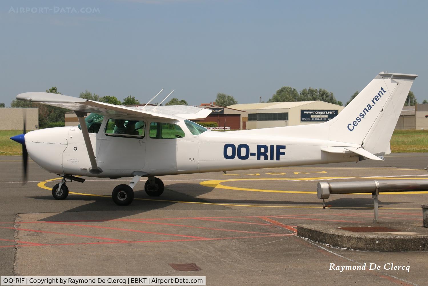 OO-RIF, Cessna 172N, c/n 17268074, At Kortrijk-Wevelgem airport on 19-06-2026.