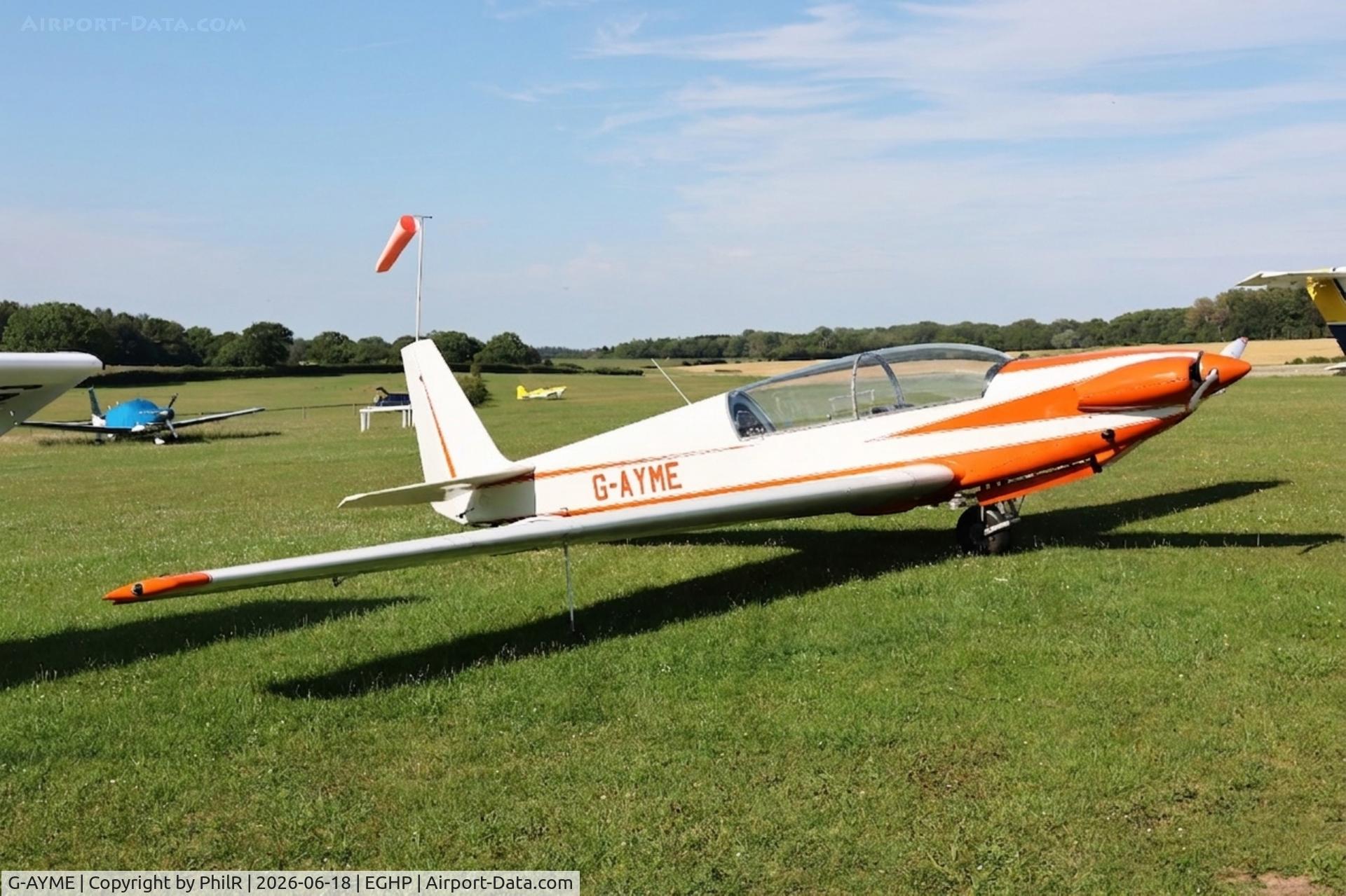 G-AYME, 1970 Sportavia-Putzer RF-5, c/n 5089, G-AYME 1970 Fournier RF5 Popham 