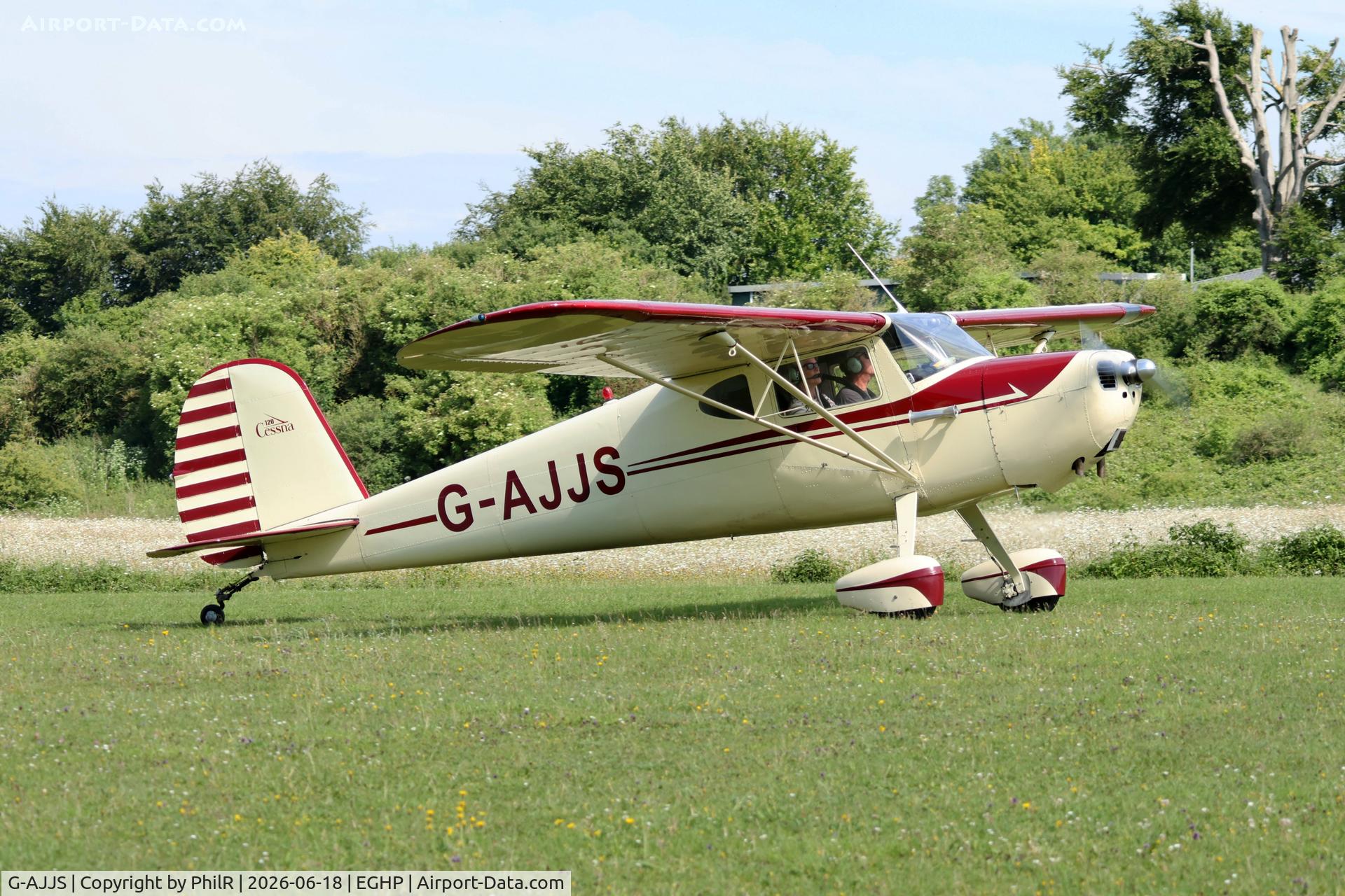 G-AJJS, 1966 Reims Cessna F150G, c/n 0198, G-AJJS 1947 Cessna 120 Popham
