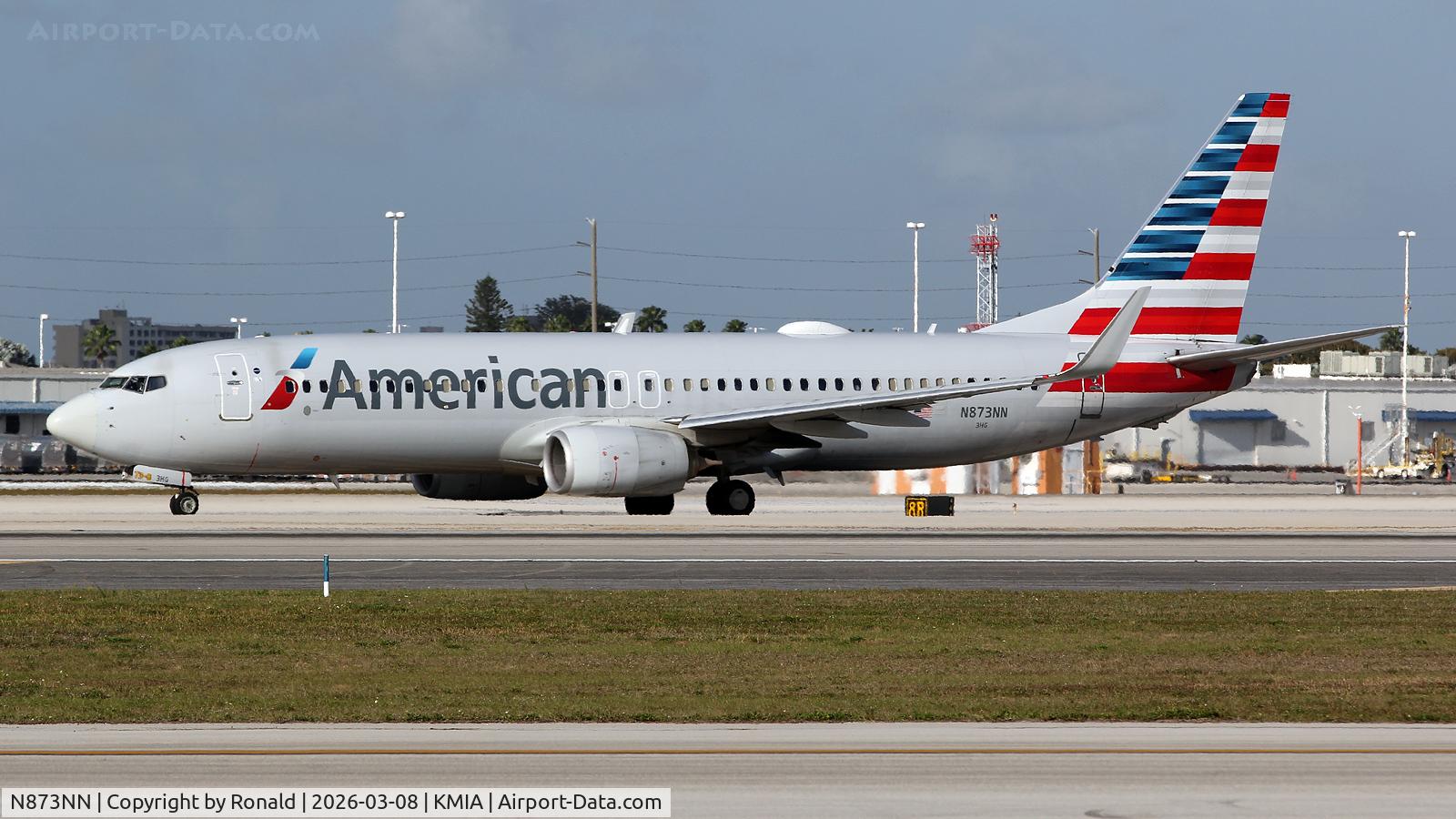 N873NN, 2011 Boeing 737-823, c/n 40766, at mia