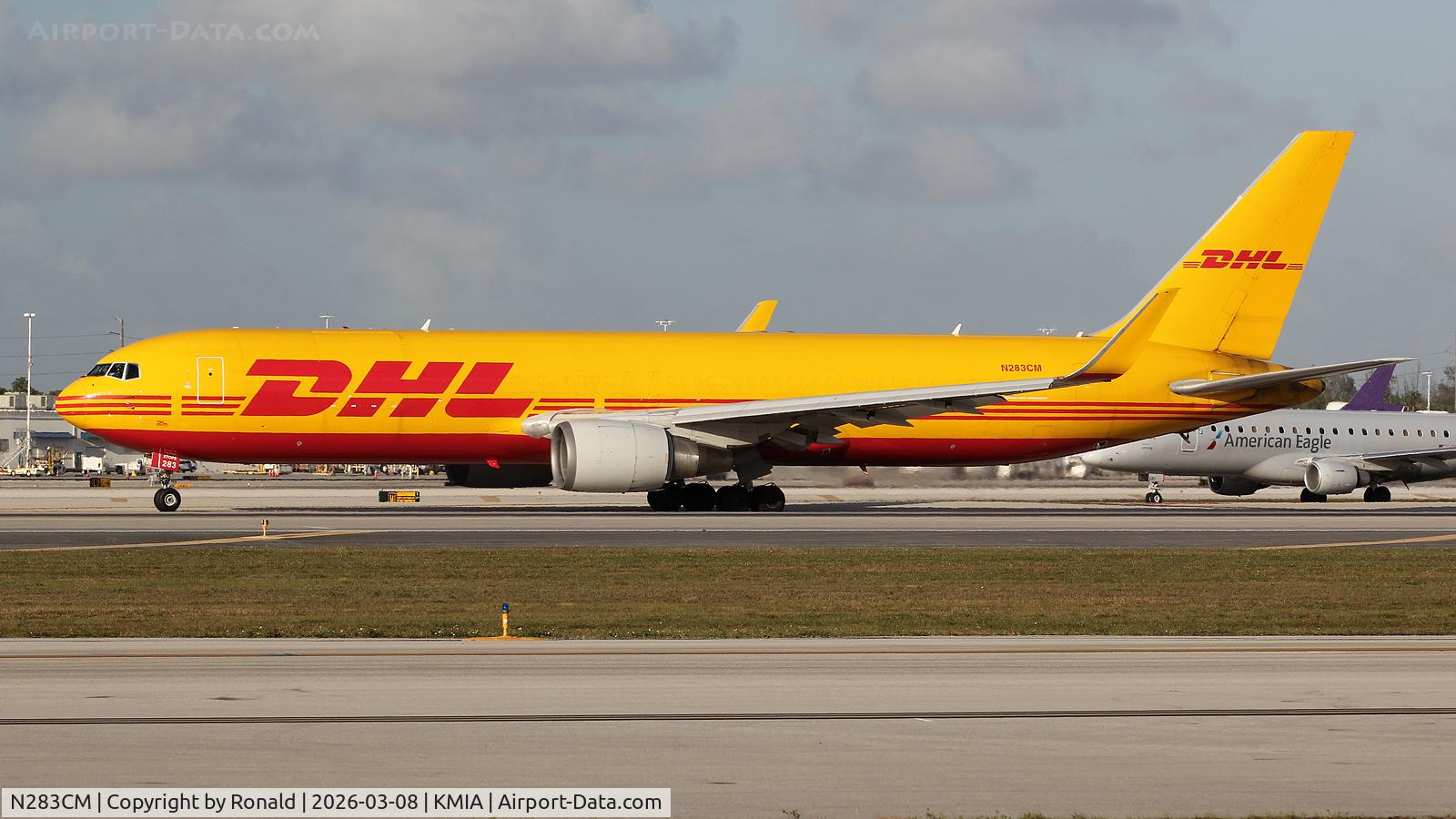 N283CM, 2011 Boeing 767-381/ER, c/n 40566 l/n 998, at mia