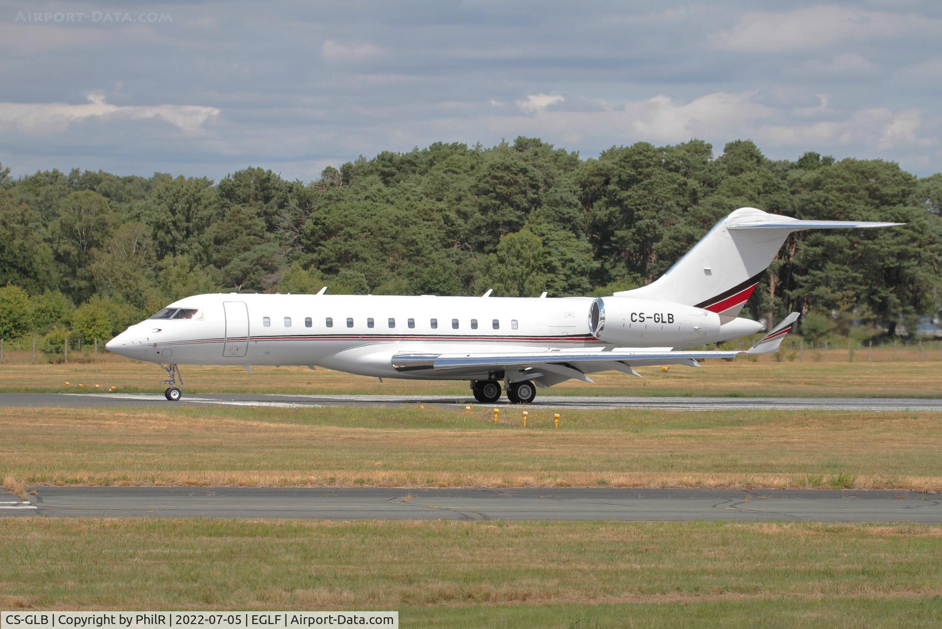 CS-GLB, 2012 Bombardier BD-700-1A10 Global 6000, c/n 9481, CS-GLB 2012 Bombardier BD-700 Global Express 6000 Farnborough 