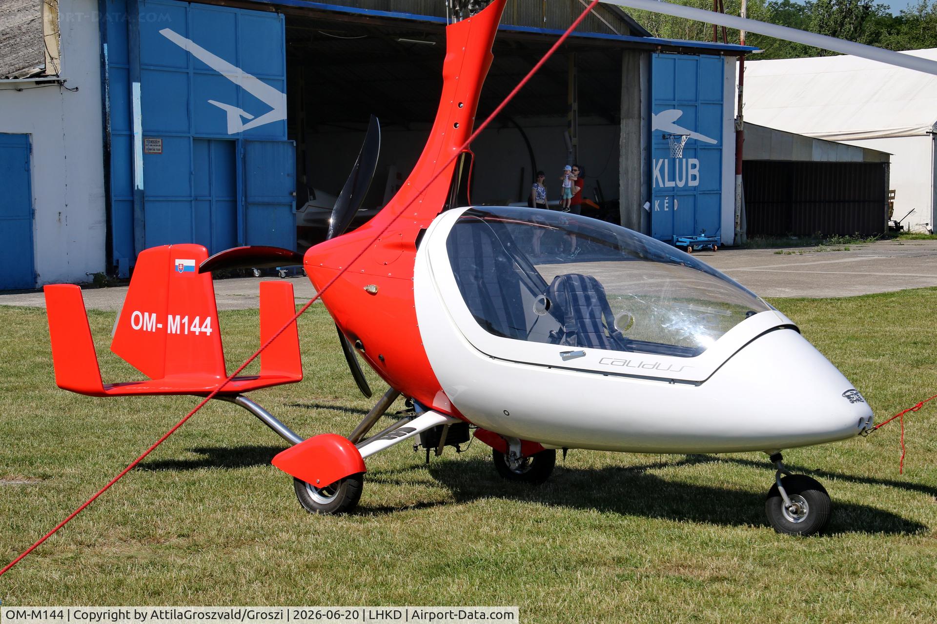 OM-M144, AutoGyro Europe Calidus, c/n ., LHKD - Kecskéd Airport, Hungary