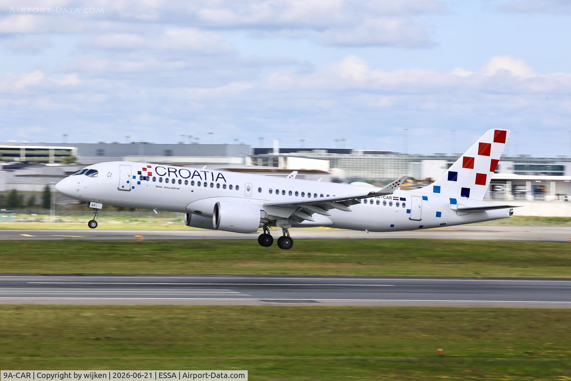 9A-CAR, 2026 Airbus A220-300, c/n 55456, Rwy 19L
