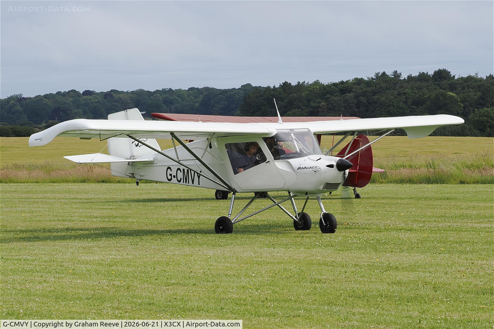 G-CMVY, 2024 The Light Aircraft Company Ltd Bobcat 600, c/n TLAC-BC-001, Just landed at Northrepps.