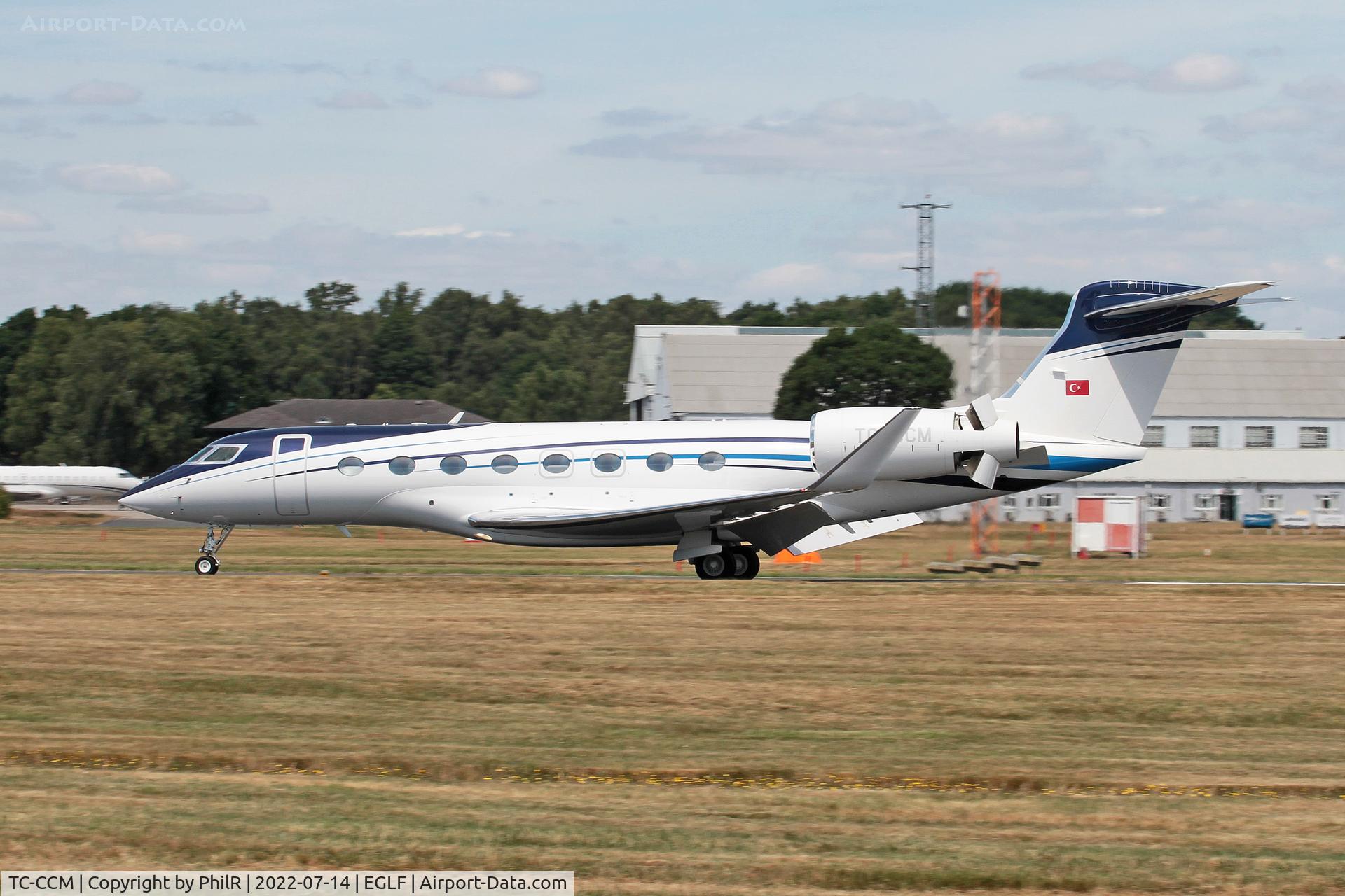 TC-CCM, 2020 Gulfstream GVI (G650ER), c/n 6443, TC-CCM 2020 Gulfstream GVI (G650ER) Farnborough 
