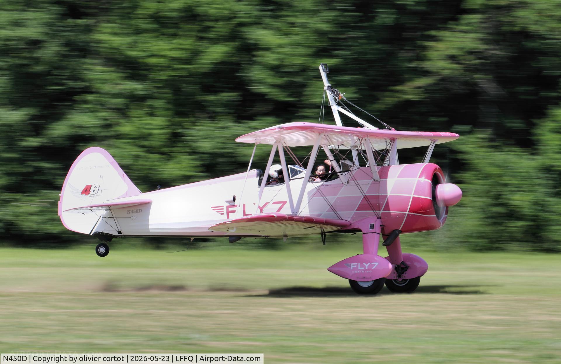 N450D, 1943 Boeing PT-13D Kaydet (E75), c/n 75-5099, 2026 airshow