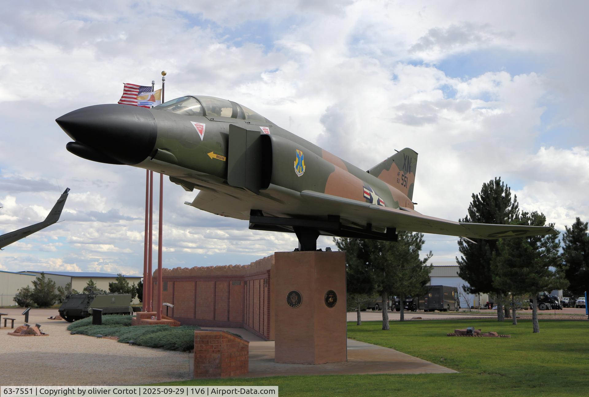 63-7551, 1963 McDonnell F-4C Phantom II, c/n 585, on display