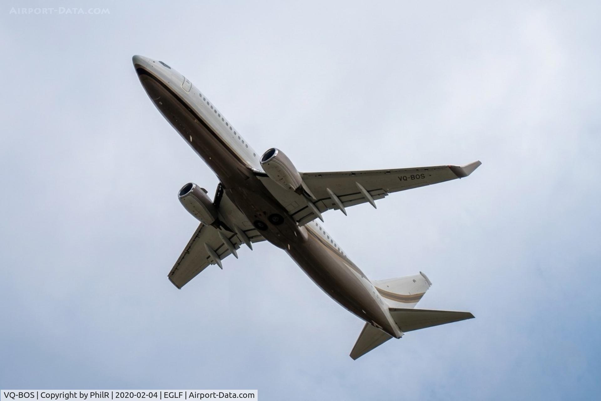 VQ-BOS, 2007 Boeing 737-8GQ, c/n 35792, VQ-BOS 2010 Boeing737-800 BBJ2 Farnborough 
