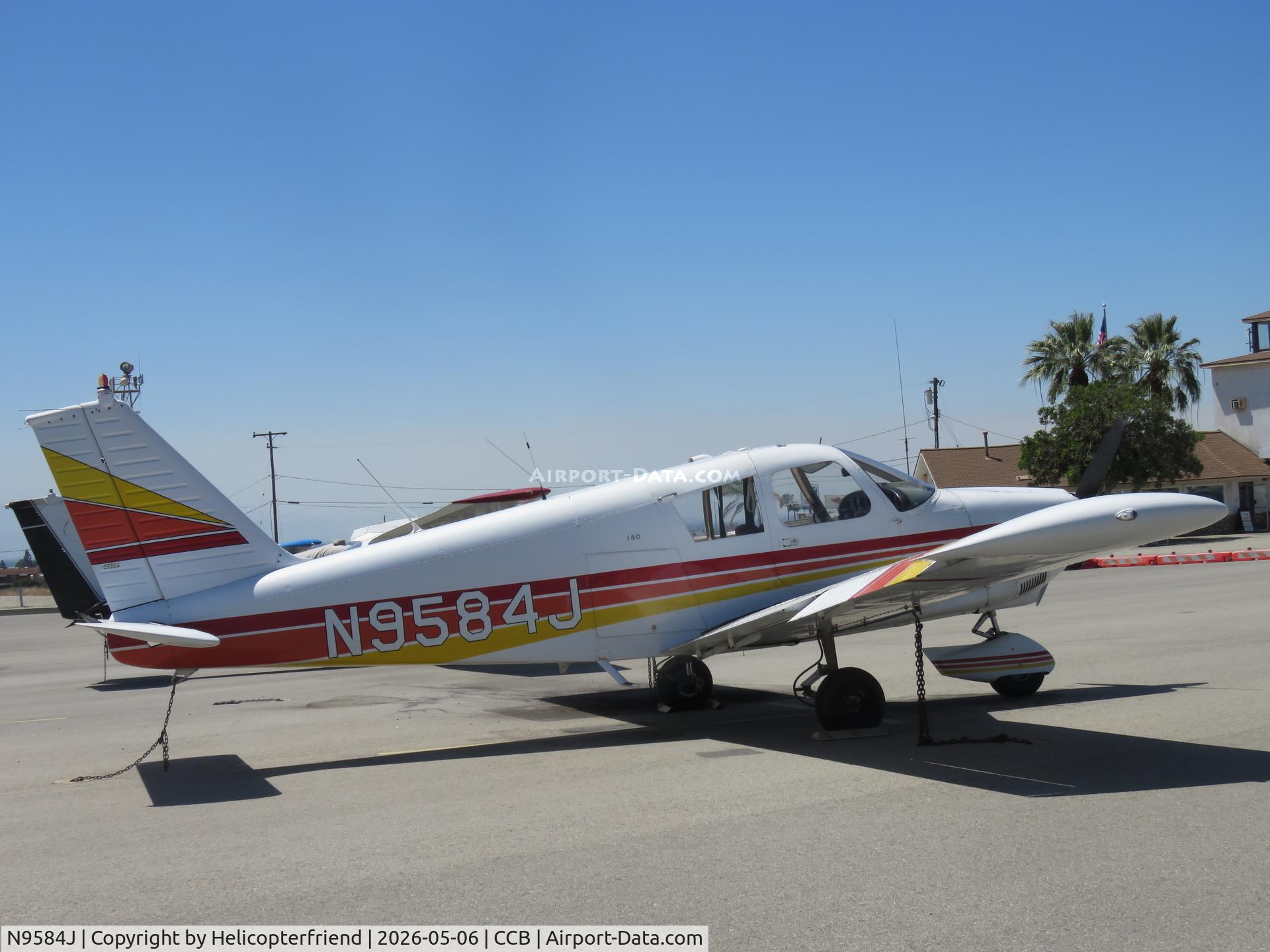 N9584J, 1966 Piper PA-28-180, c/n 28-3723, Parked in transit parking