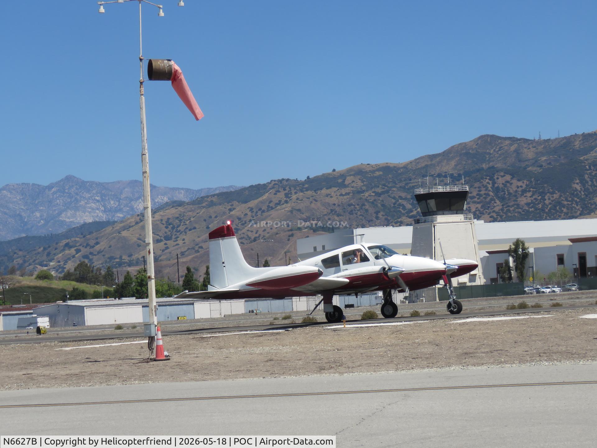 N6627B, 1958 Cessna 310B, c/n 35727, Taxiing on taxiway Sierra