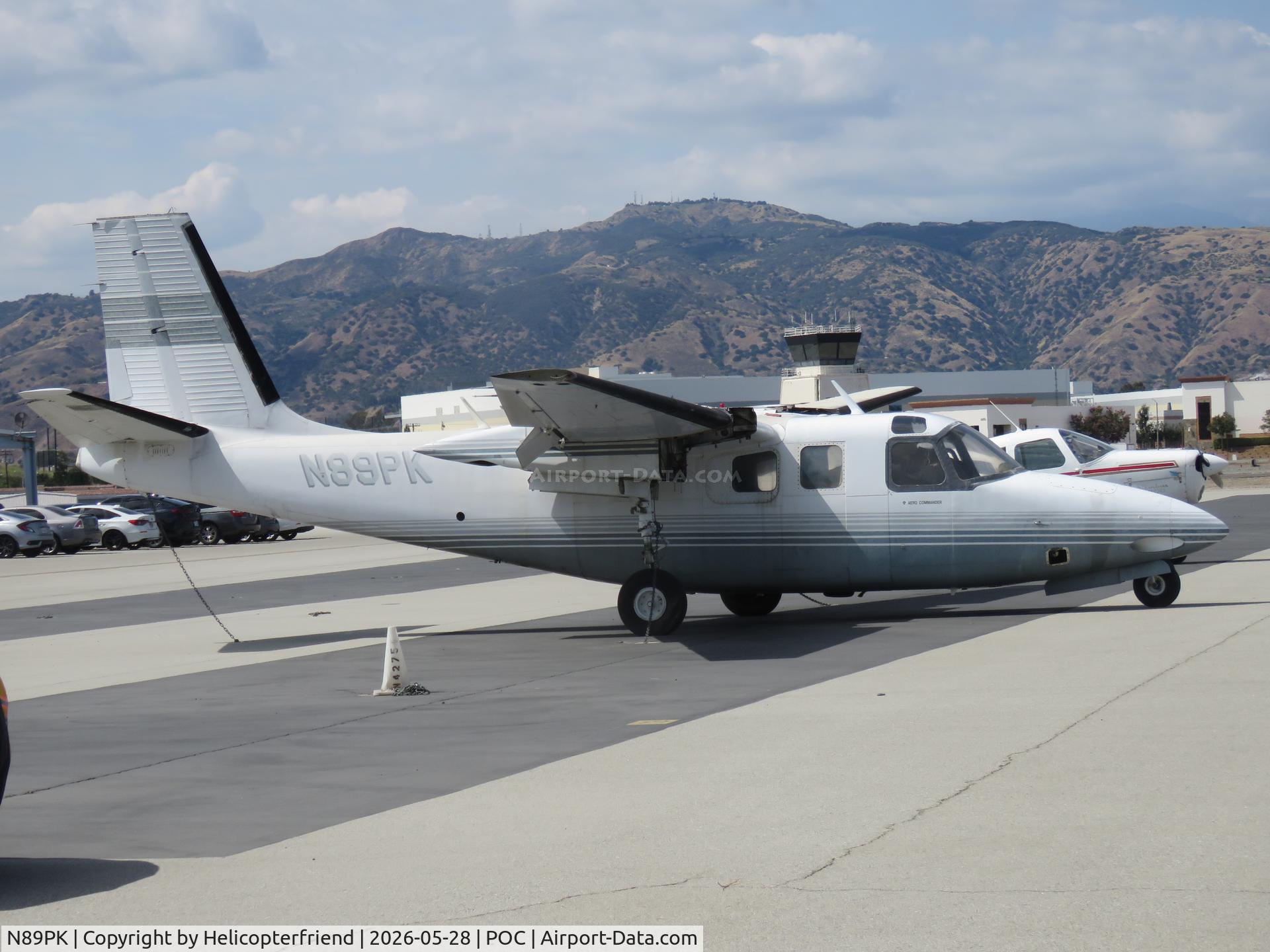 N89PK, 1963 Aero Commander 680-F, c/n 680F-1192-99, Parked in center transit parking
