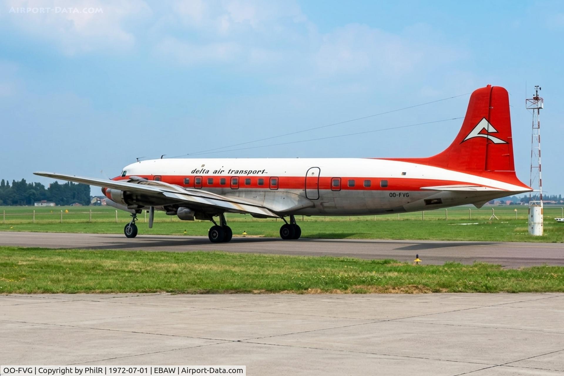 OO-FVG, 1958 Douglas DC-6B, c/n 45478, OO-FVG 1958 DC-6B Delta Air Transport ANR 
