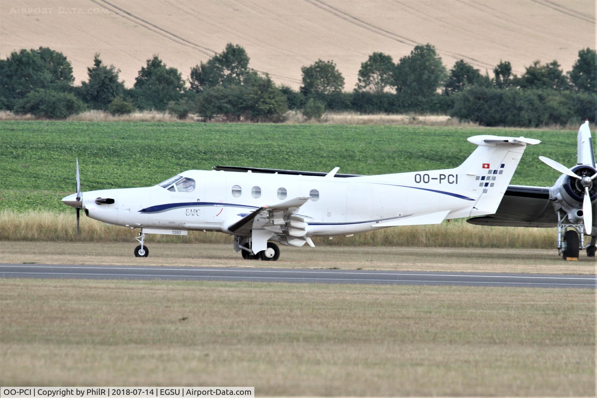 OO-PCI, 2012 Pilatus PC-12/47E, c/n 1380, OO-PCI 2014 Pilatus PC-12 47E Flying Legends Duxford 
