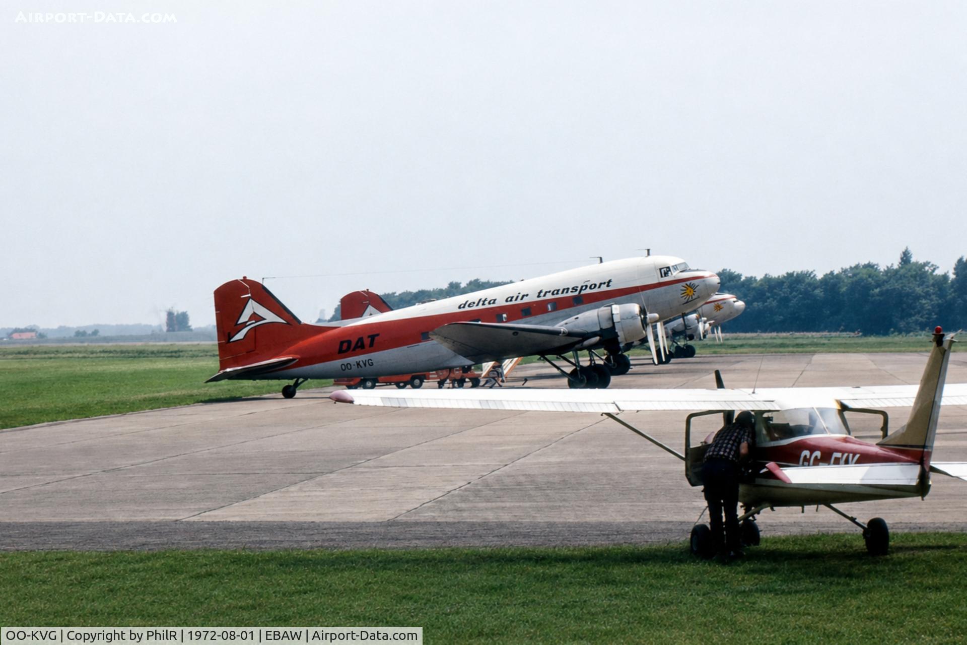 OO-KVG, 1942 Douglas C-47-DL, c/n 4346, OO-KVG 1942 Douglas C-47 Delta Air Transport ANR
