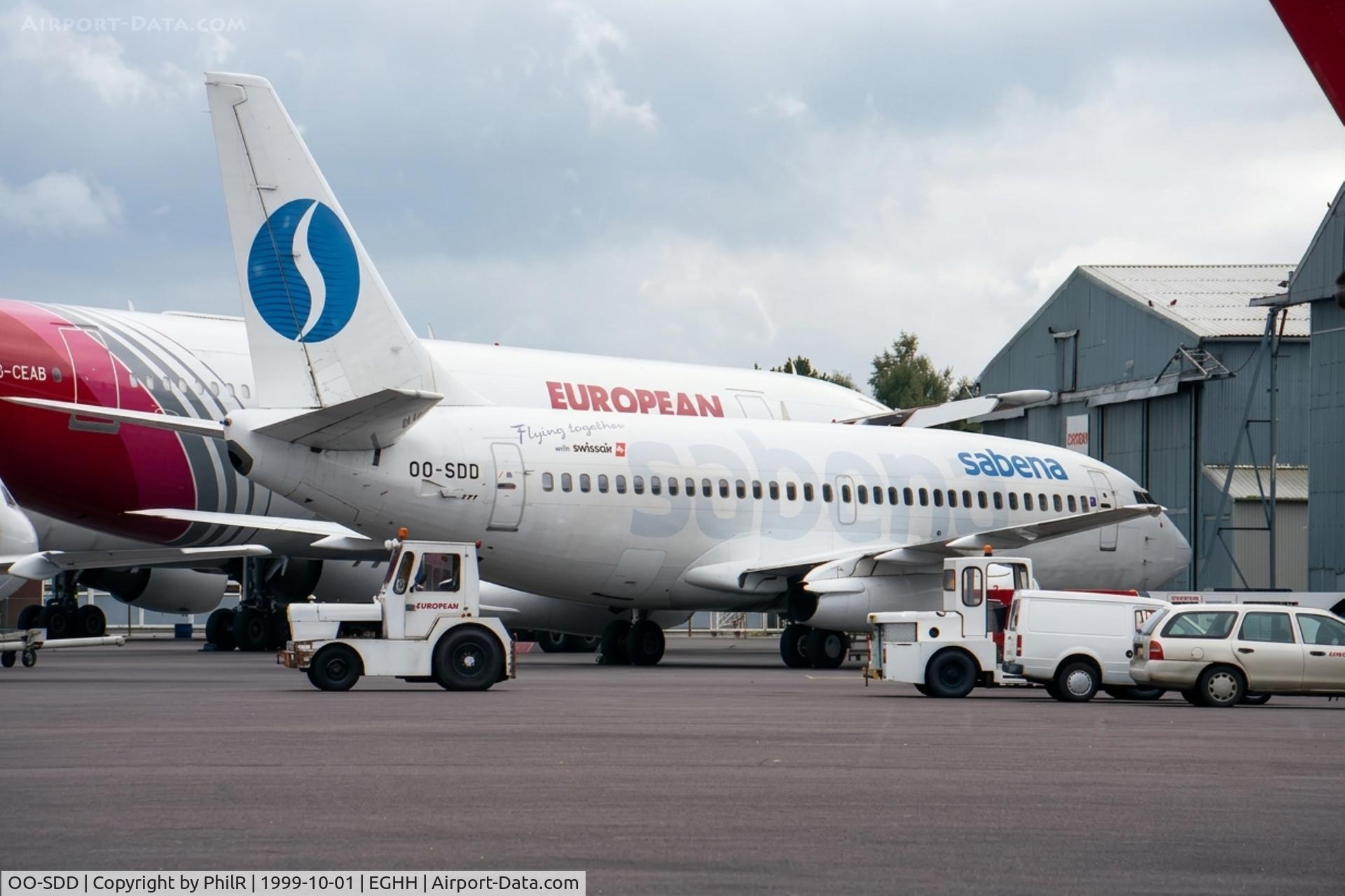 OO-SDD, 1974 Boeing 737-229, c/n 20910, OO-SDD 1974 B737-200 Sabena BOH 
