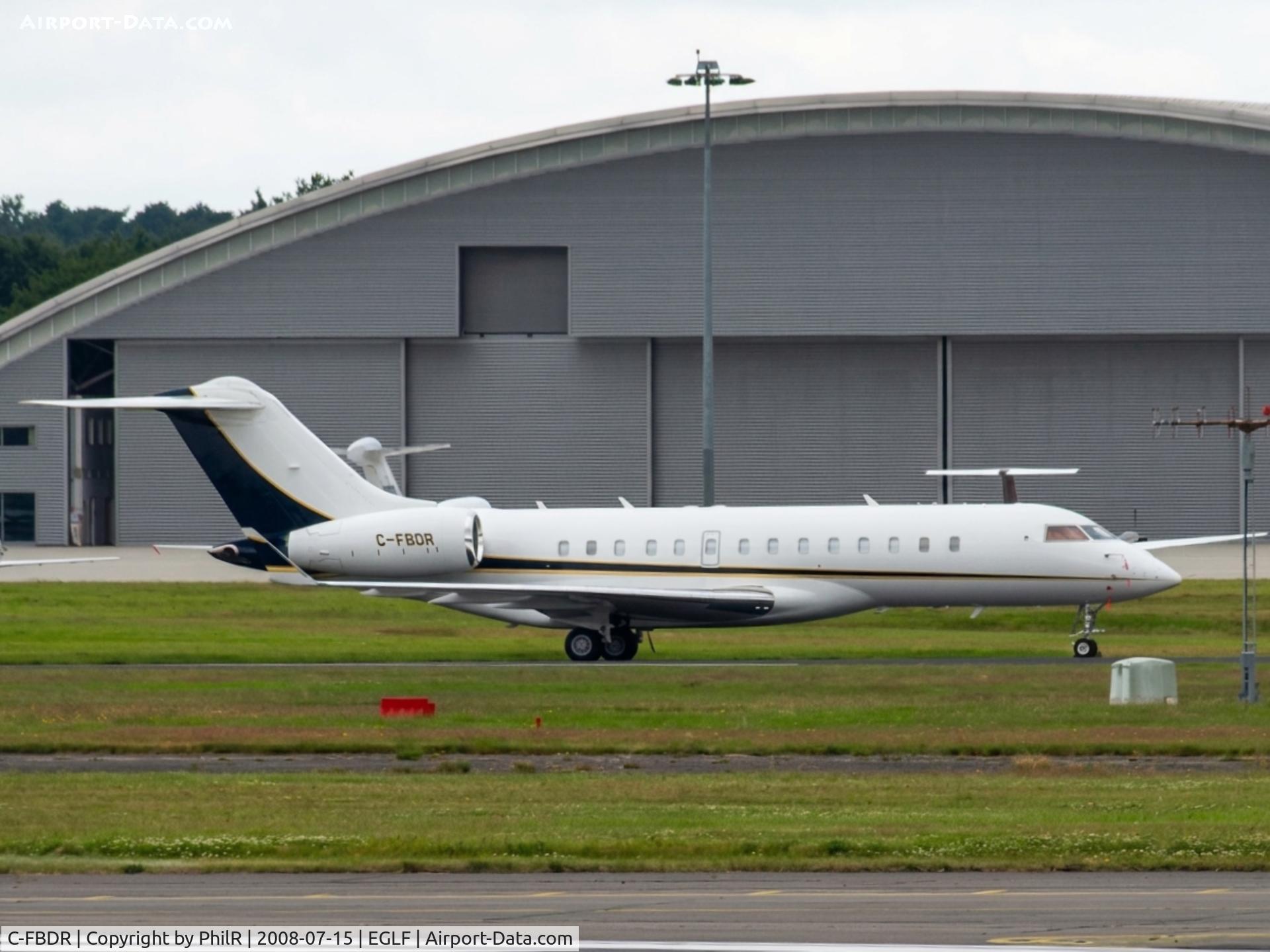 C-FBDR, 1998 Bombardier BD-700-1A10 Global Express, c/n 9003, C-FBDR 1997 Bombardier BD700 Global Express SBAC 
