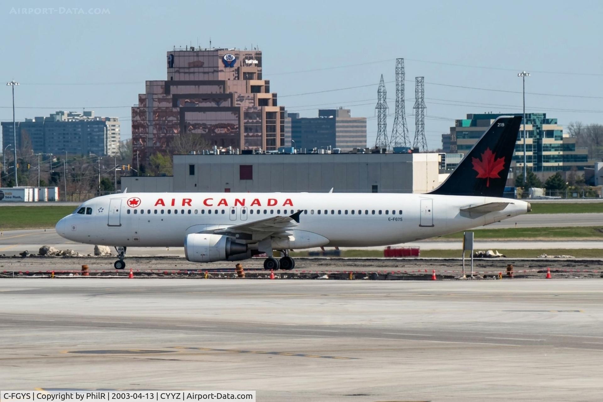 C-FGYS, 1991 Airbus A320-211, c/n 255, C-FGYS 1991 A320-200 Air Canada YYZ 