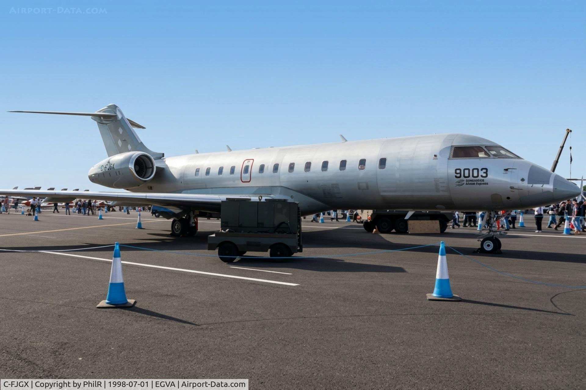 C-FJGX, 1998 Bombardier BD-700-1A10 Global Express, c/n 9003, C-FJGX 1997 Bombardier BD700 Global Express Bombardier Aerospace RIAT 