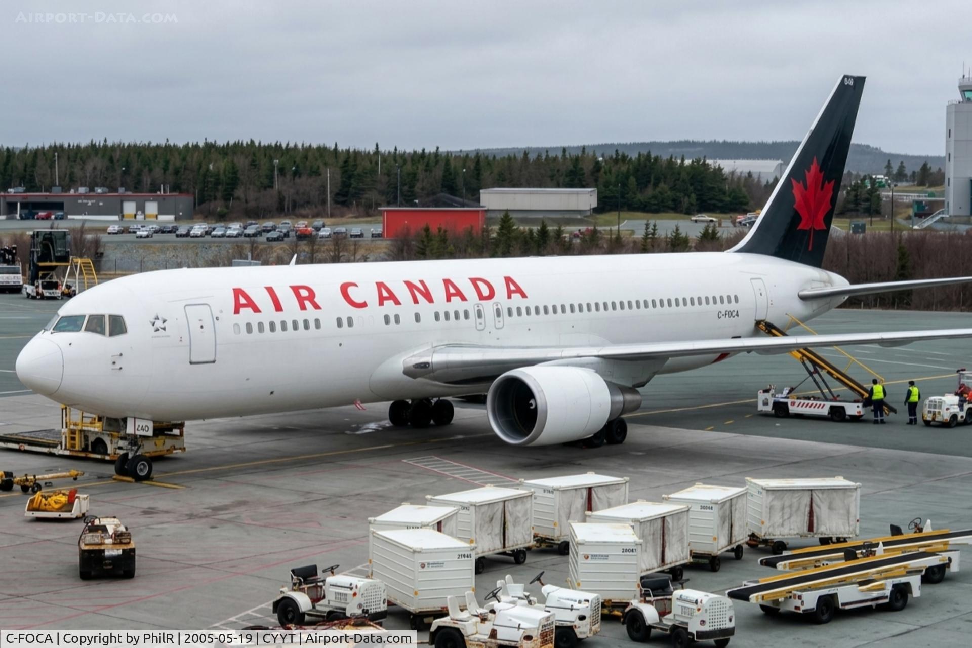 C-FOCA, 1990 Boeing 767-375/ER, c/n 24575, C-FOCA 1990 B767-300 Air Canada Saint Johns 
