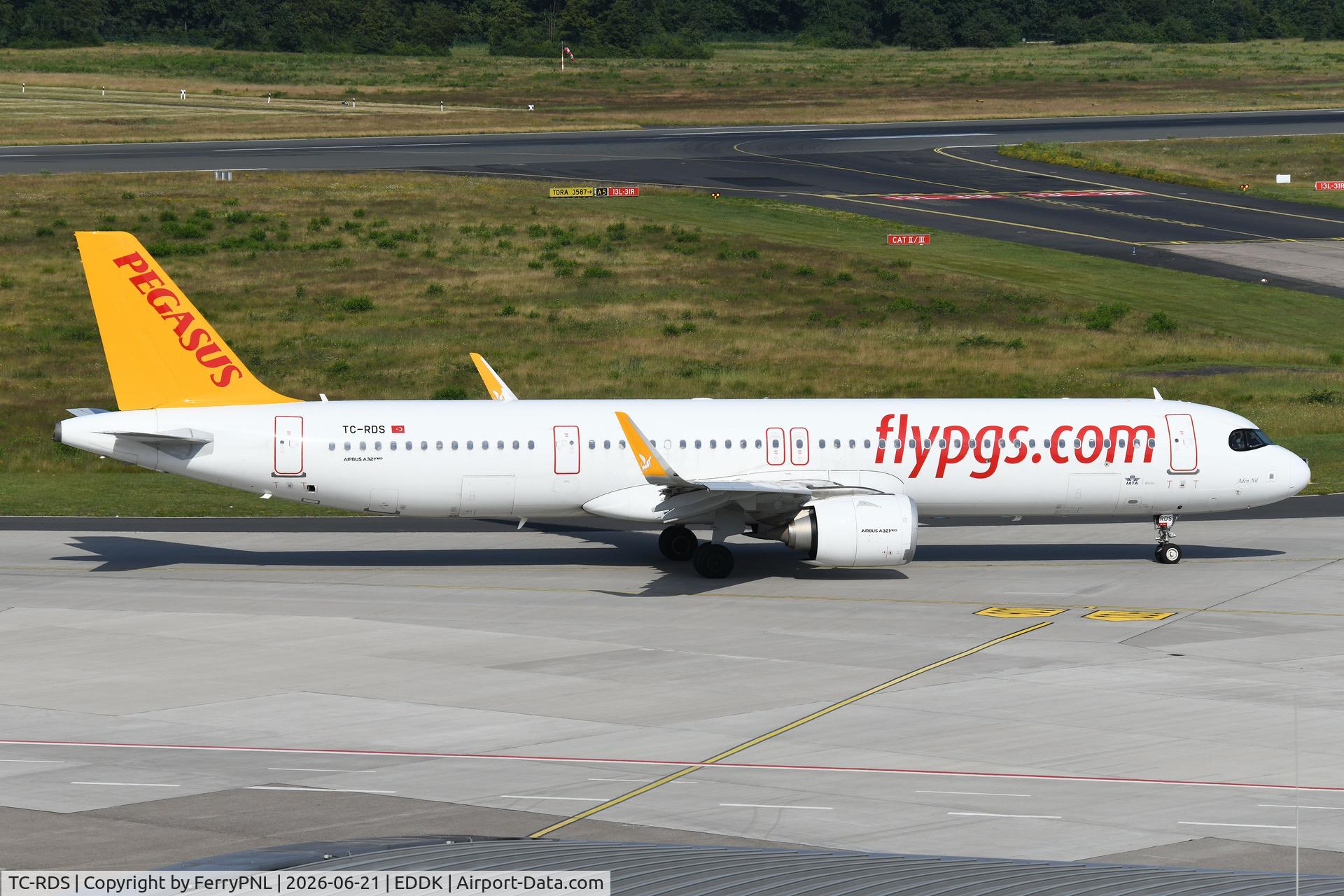 TC-RDS, 2023 Airbus A321-251NX, c/n 11545, Pegasus A321N for departure