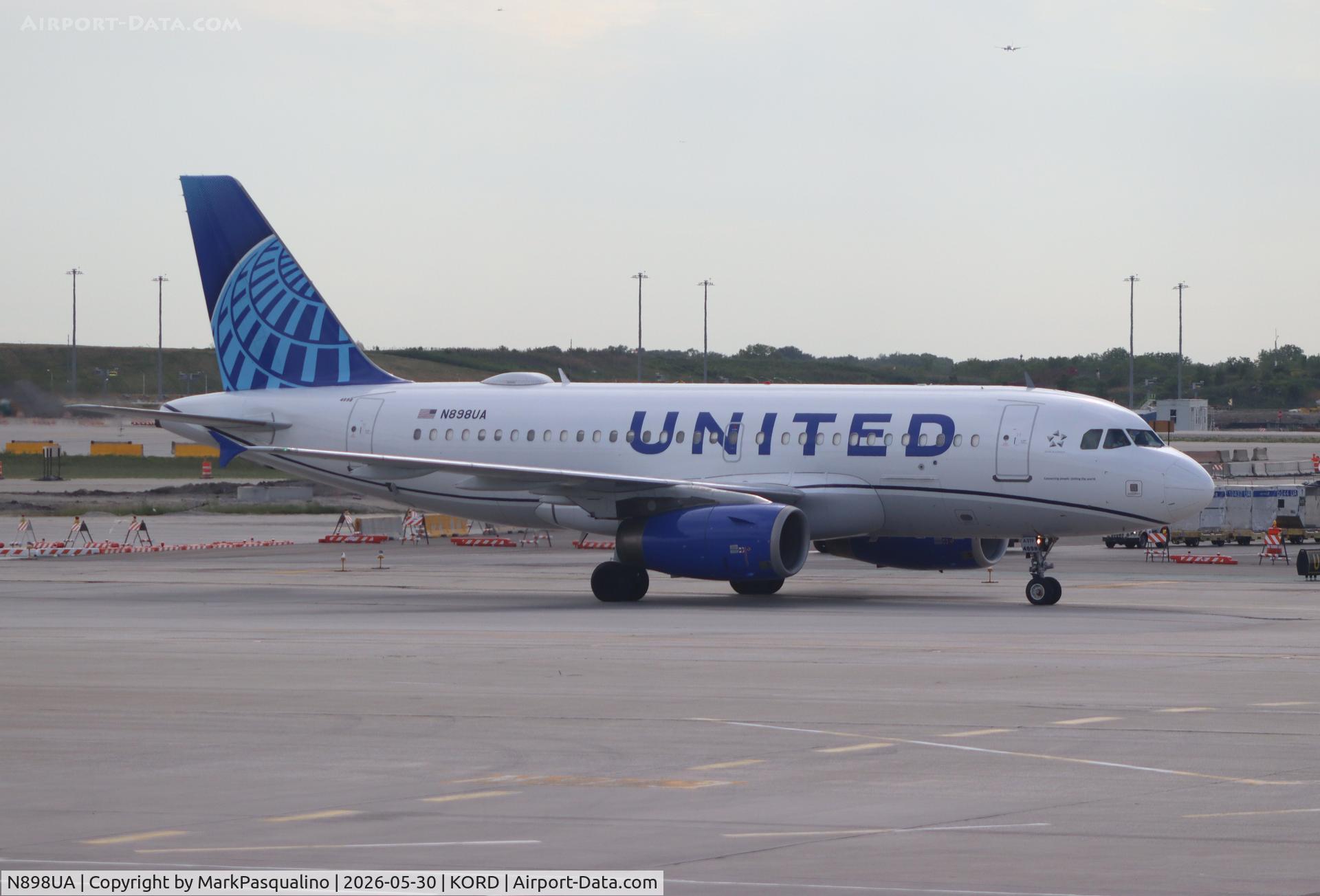 N898UA, 2007 Airbus A319-132, c/n 3311, Airbus A319-132