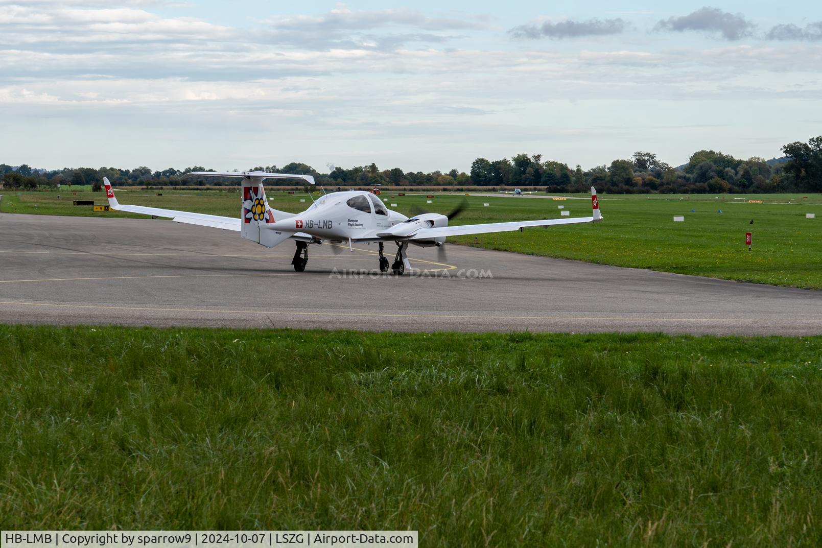 HB-LMB, 2023 Diamond DA-42 NG Twin Star, c/n 42.N529, A rear view at Grenchen