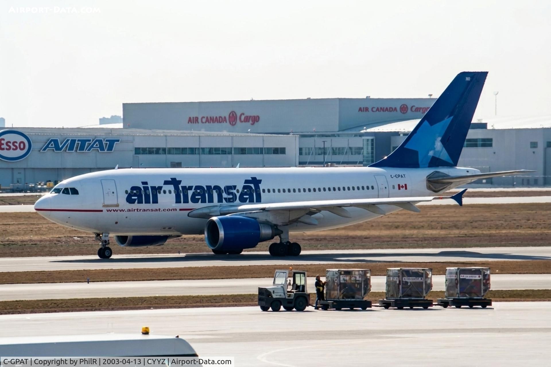 C-GPAT, 1992 Airbus A310-308, c/n 597, C-GPAT 1991 A310-300 Air Transat YYZ 
