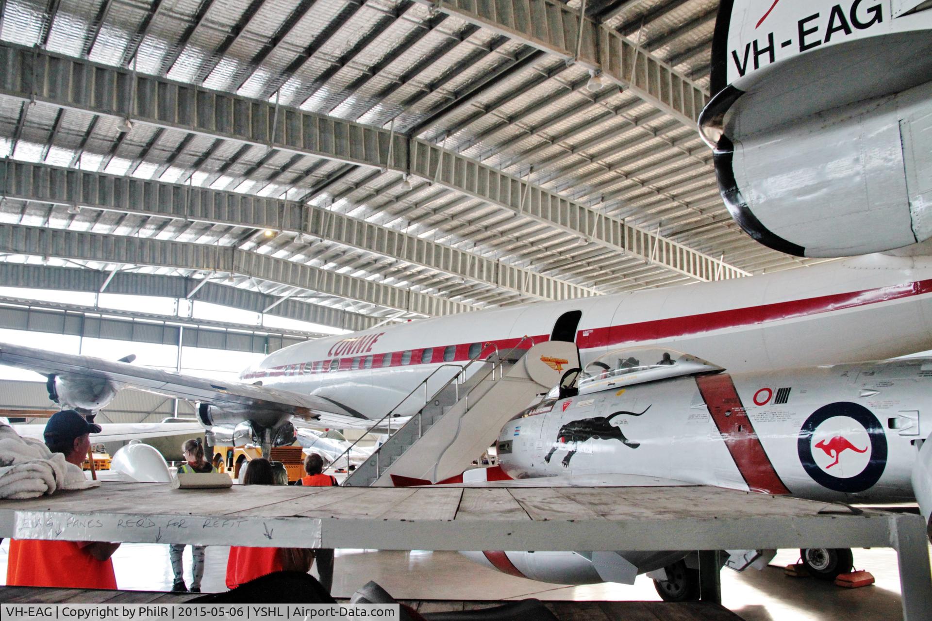 VH-EAG, 1968 Boeing 707-338C, c/n 19627 l/n 707, VH-EAG (54-0157, N4115Q) 1955 Lockheed L-1049F (C-121C) HARS Illawarra 