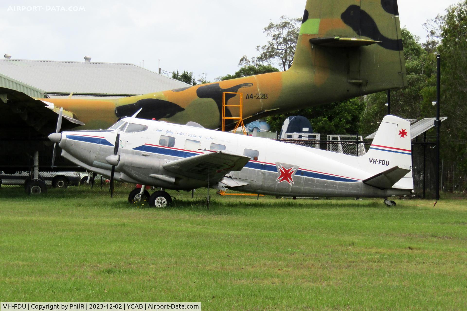 VH-FDU, 1952 De Havilland Australia DHA-3 Drover, c/n DHA5012, VH-FDU 1952 DHA Drover Mk3B Caboolture 
