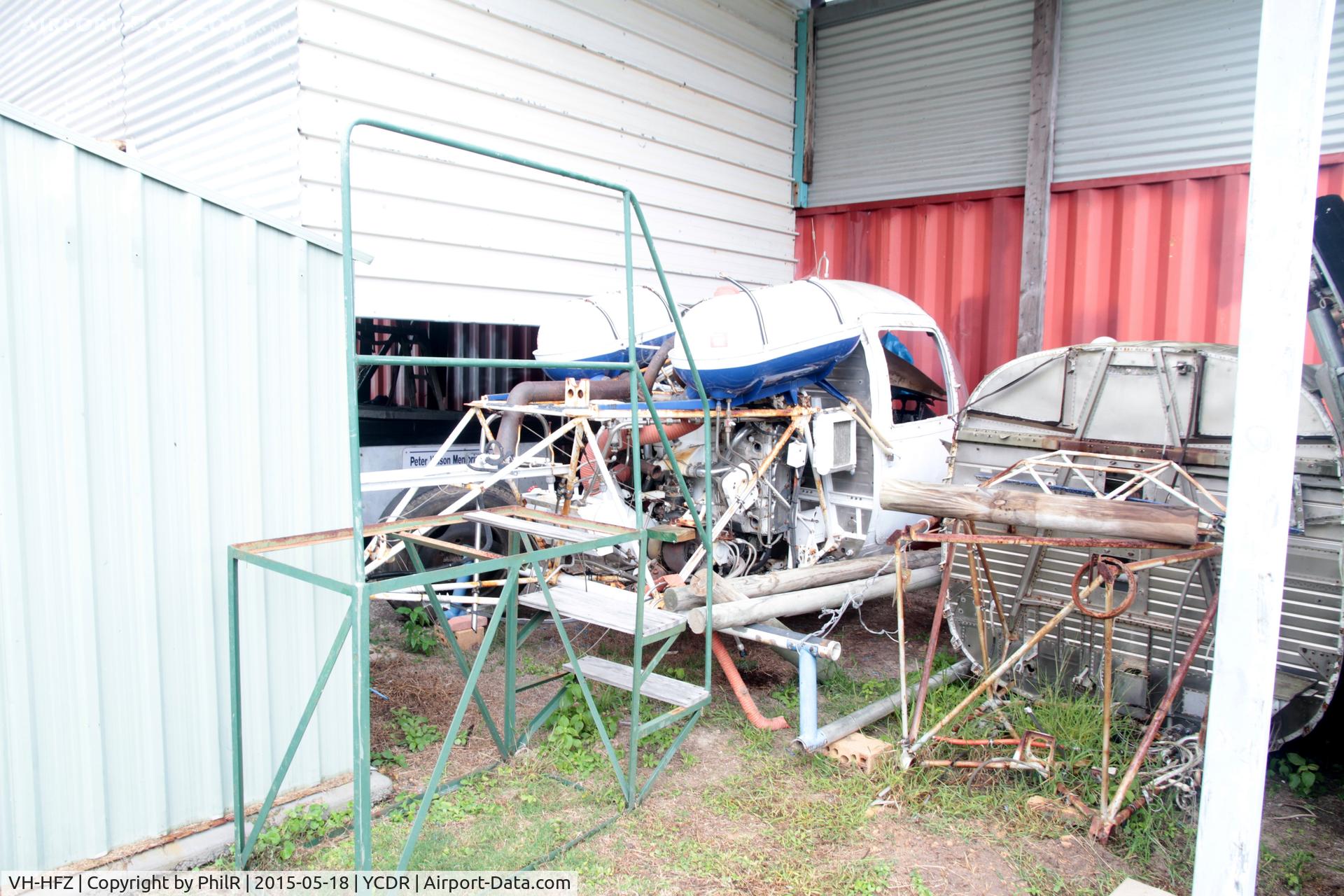 VH-HFZ, 1972 Kawasaki KH-4, c/n 2196, VH-HFZ 1972 Kawasaki 47 G3B KH4 QAM Caloundra 
