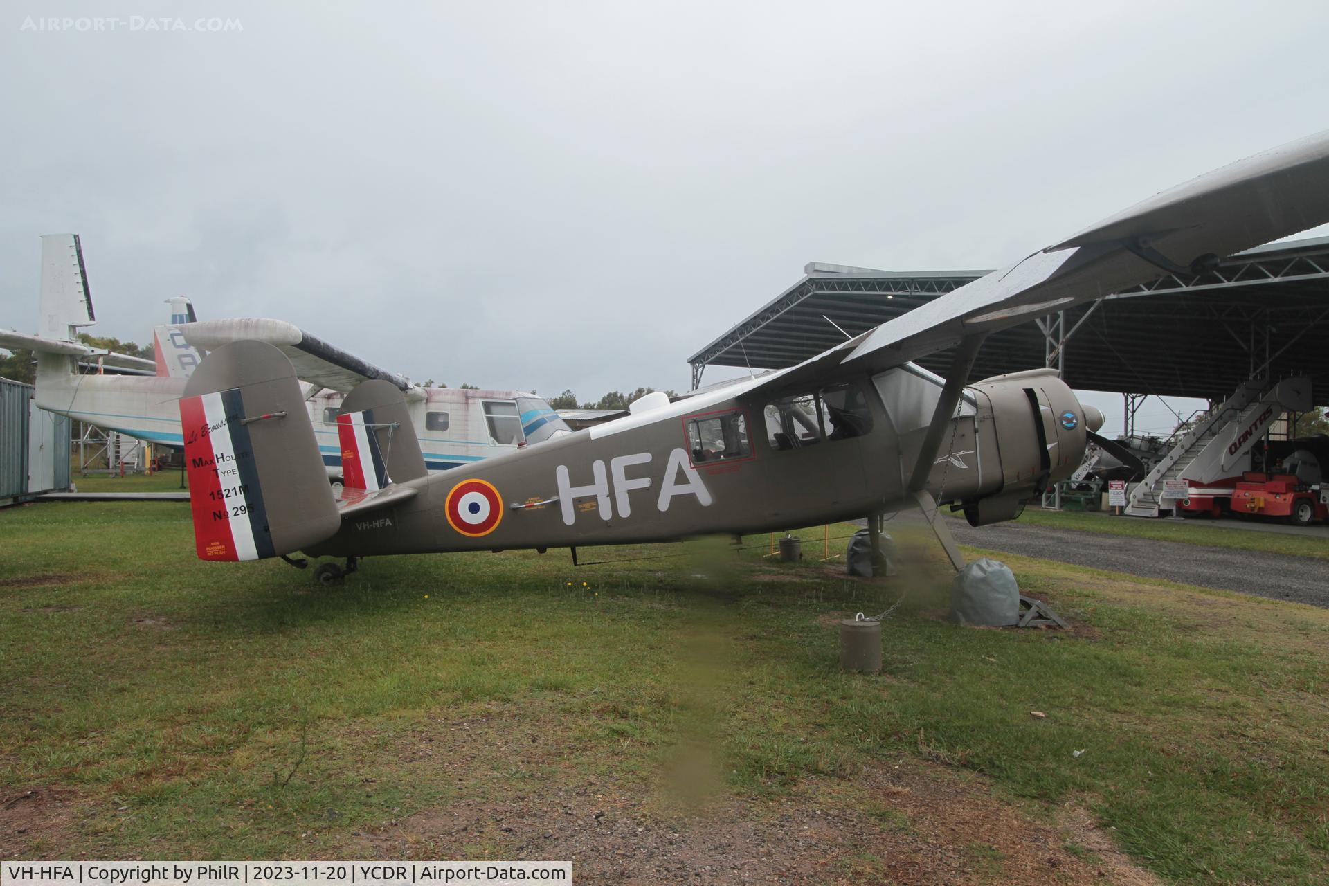 VH-HFA, 1961 Max Holste MH-1521M Broussard, c/n 295, VH-HFA 1961 Avions Max Holste MH1521M Broussard QAM Caloundra (4).JPG