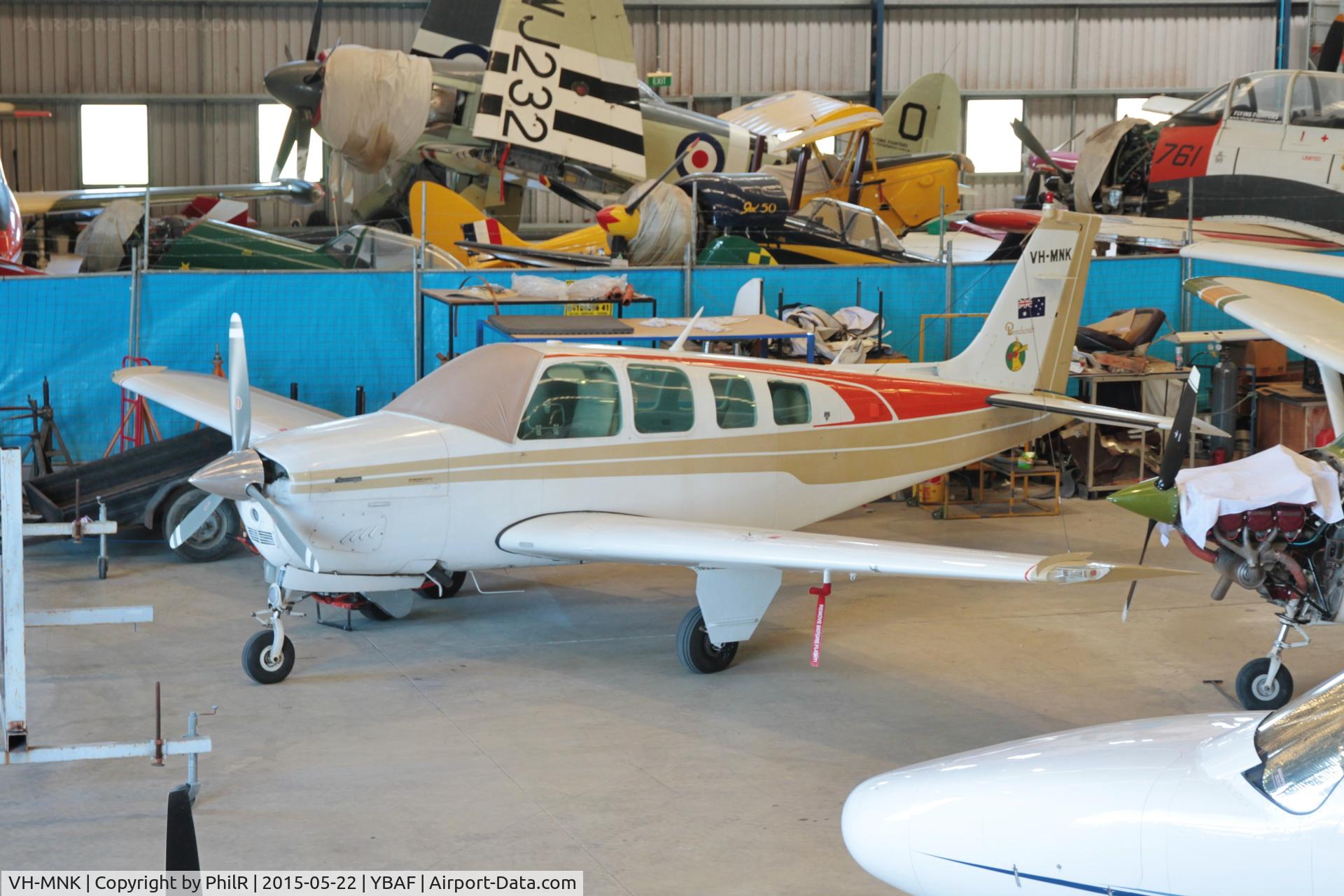 VH-MNK, 1979 Beech A36 Bonanza 36, c/n E-1526, VH-MNK 1979 Beech B36 Debonair Archerfield 
