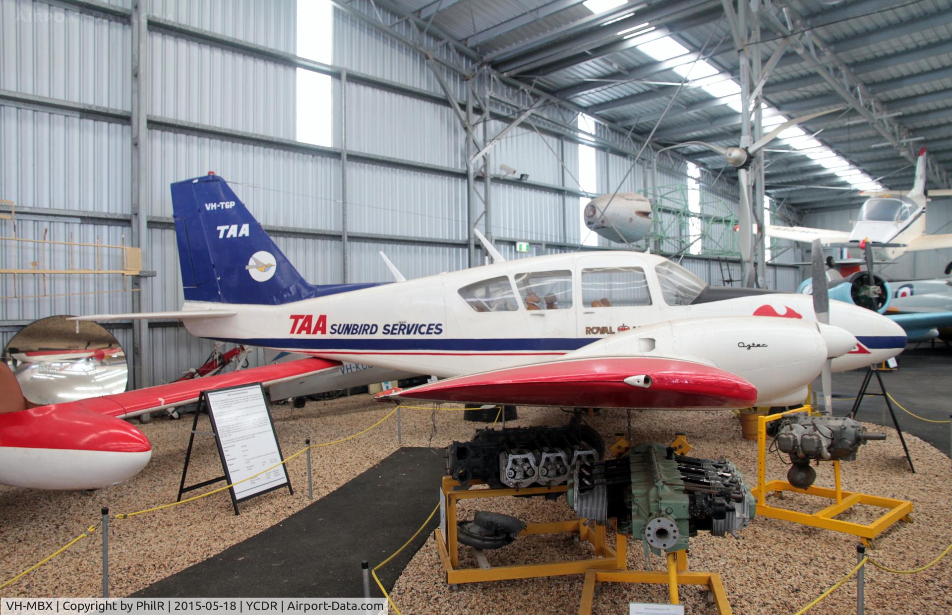 VH-MBX, 1967 Piper PA-23-250 Aztec, c/n 27-2007, VH-MBX (VH-TGP) 1967 Piper PA23 Aztec 250 QAM Caloundra 
