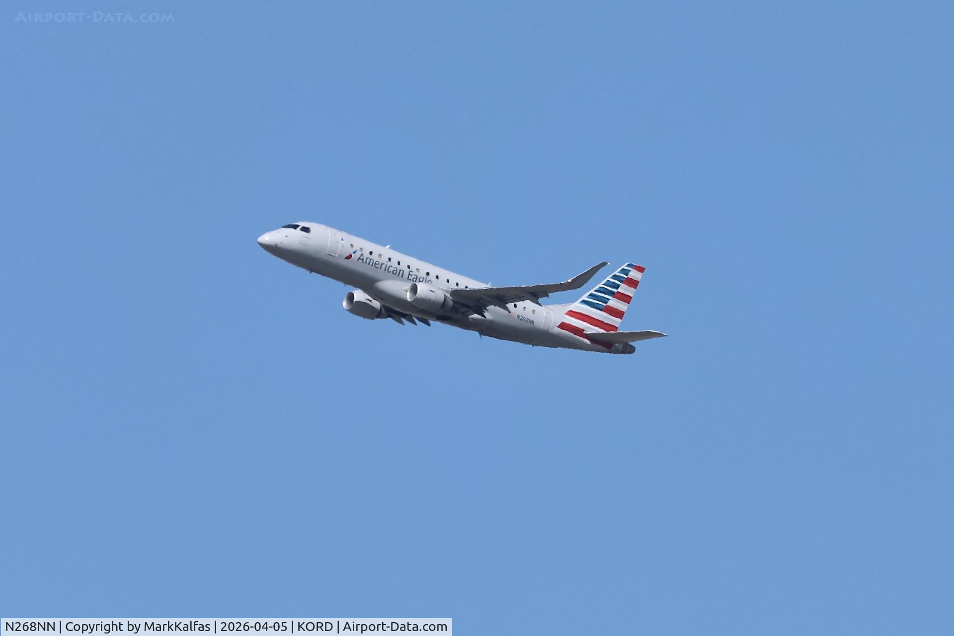 N268NN, 2018 Embraer 175LR (ERJ-170-200LR), c/n 17000772, E170 Envoy Air / American Eagle Embraer ERJ 170-200 LR N268NN departing 27L KORD