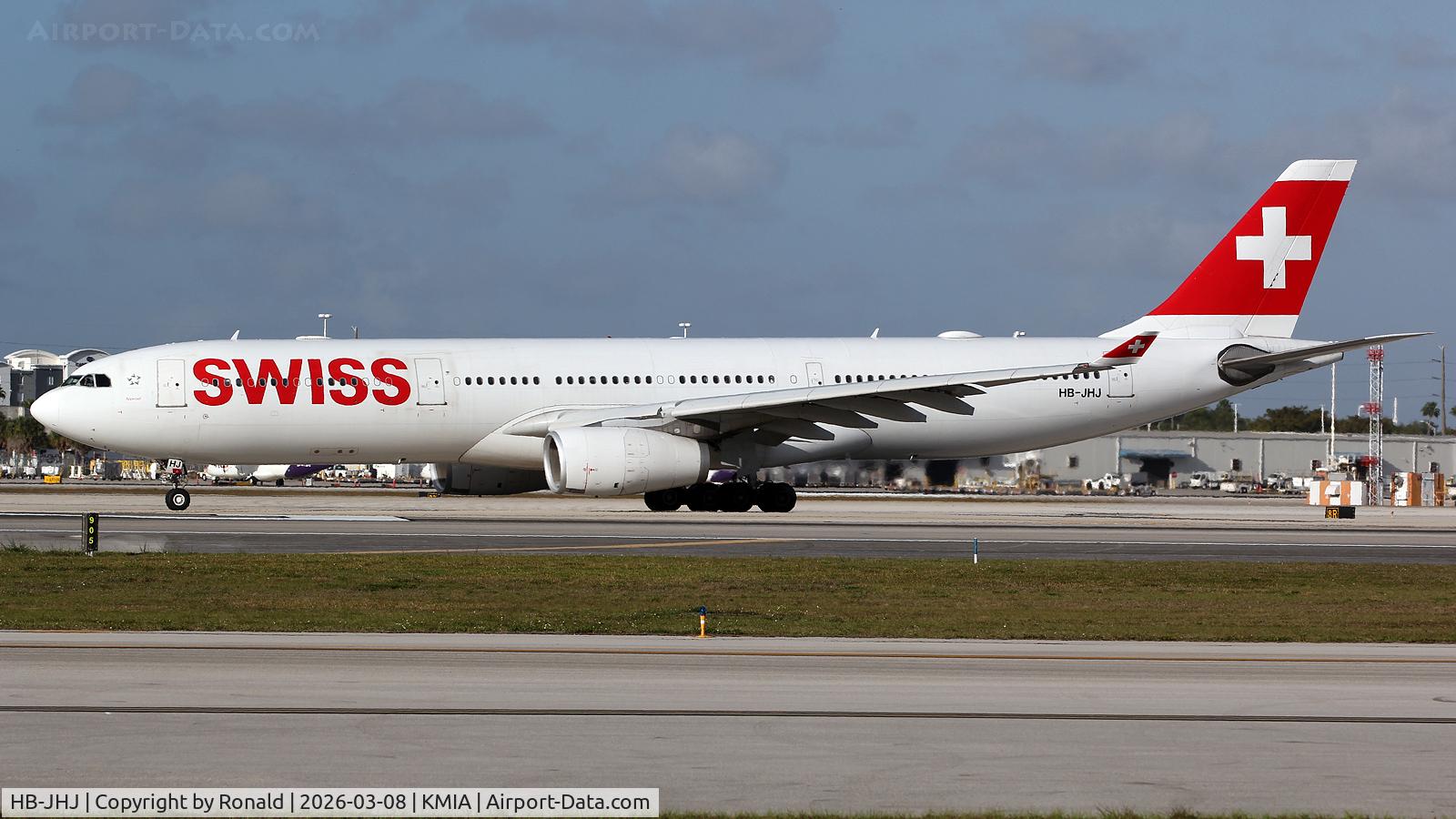 HB-JHJ, 2010 Airbus A330-343X, c/n 1188, at mia