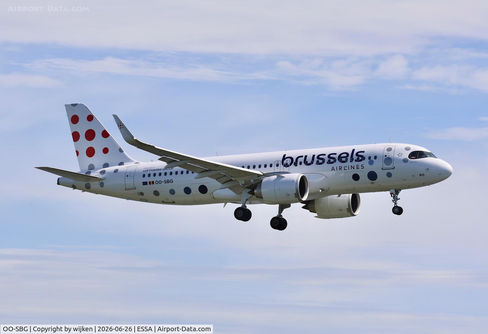 OO-SBG, 2026 Airbus A320-251N, c/n 13064, Rwy 19L