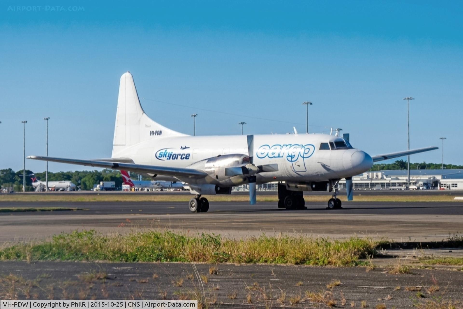 VH-PDW, 1953 Convair 580, c/n 86, VH-PDW 1953 Convair 580F Pionair CNS
