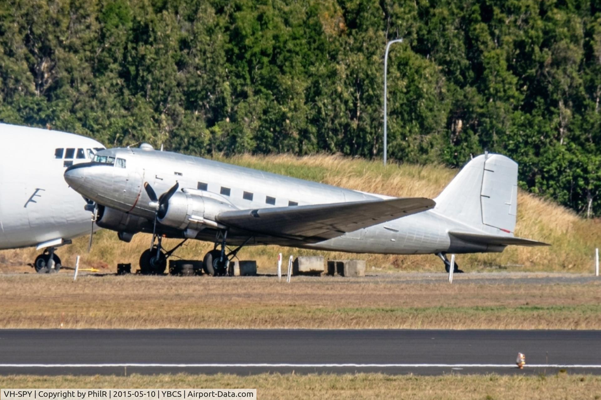 VH-SPY, Douglas C-47B Skytrain, c/n 16365 /33113, VH-SPY (44-76781) 1945 DC3C CNS 10.05.15(3).JPG
