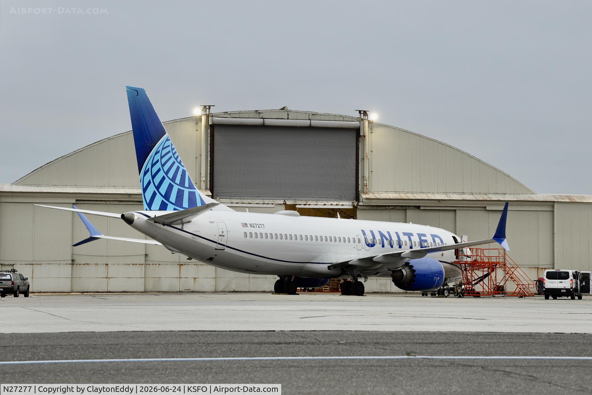N27277, 2019 Boeing 737-8 MAX, c/n 64612 l/n 7677, SFO 2026