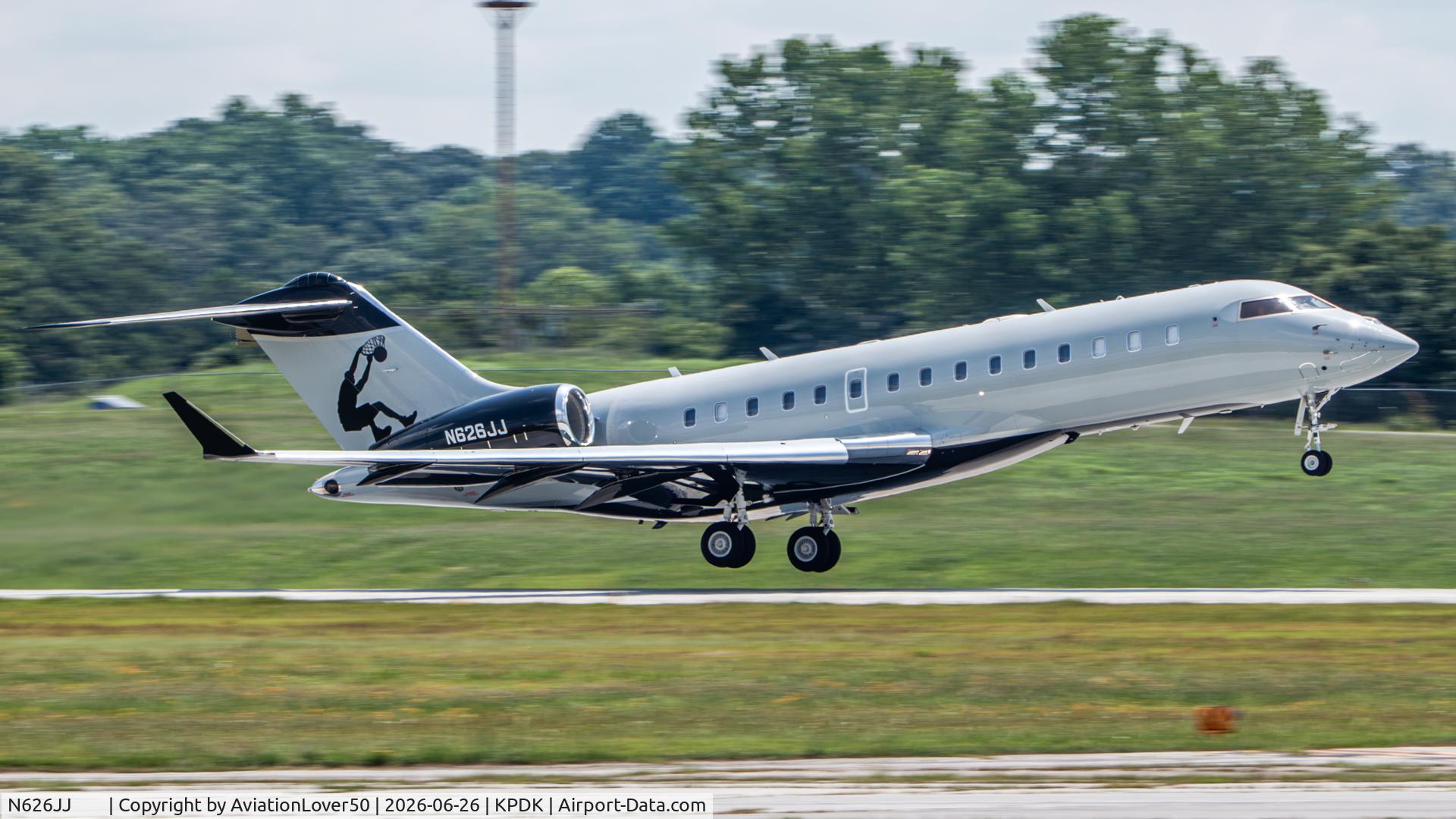 N626JJ       , 1984 Beech C-12U Huron, c/n BL-91, Shaq's Global 6000