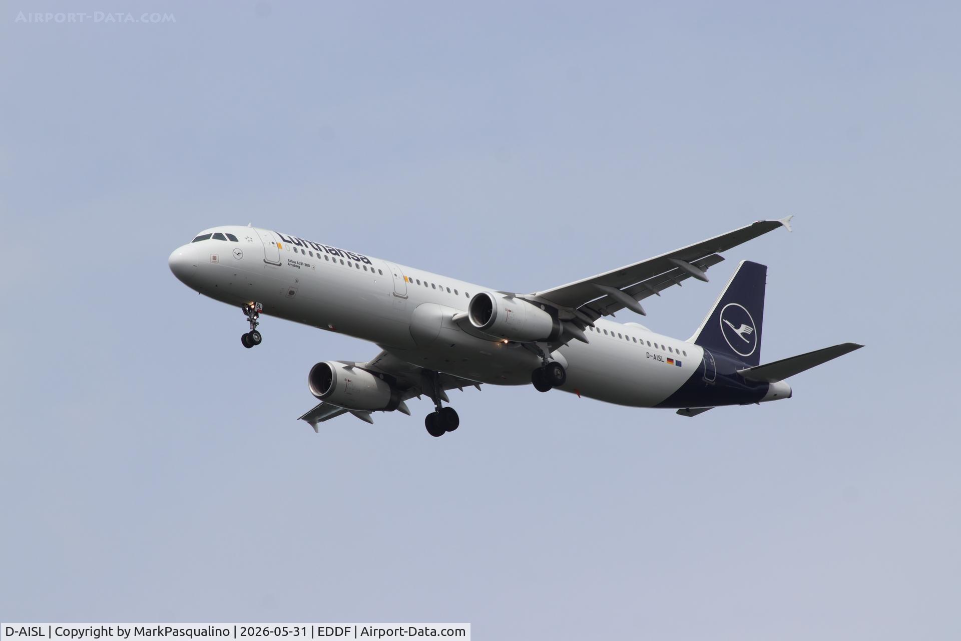 D-AISL, 2008 Airbus A321-231, c/n 3434, Airbus A321-231