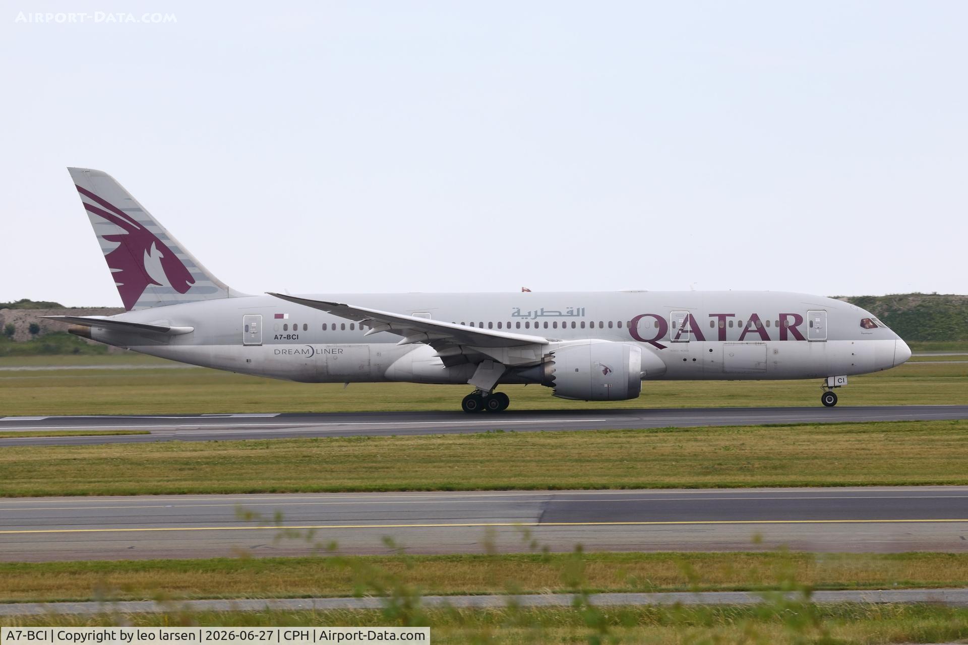 A7-BCI, 2013 Boeing 787-8 Dreamliner Dreamliner, c/n 38327 l/n 138, Copenhagen 27.6.2026-