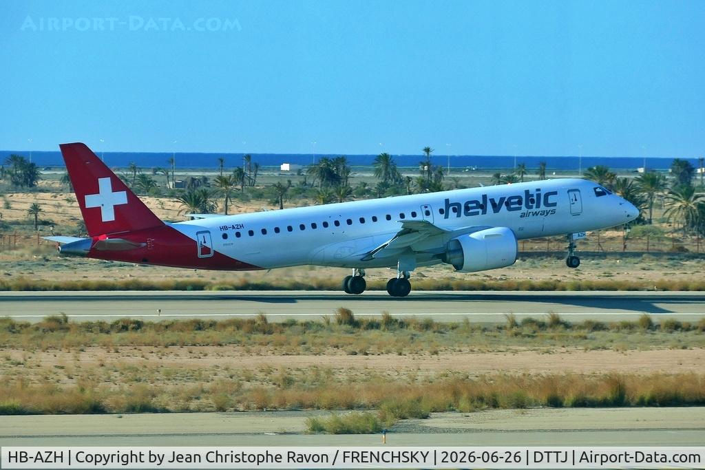 HB-AZH, 2021 Embraer E195-E2 (ERJ-190-400STD), c/n 19020046, Djerba (DJE)	Bern (BRN)	2L701