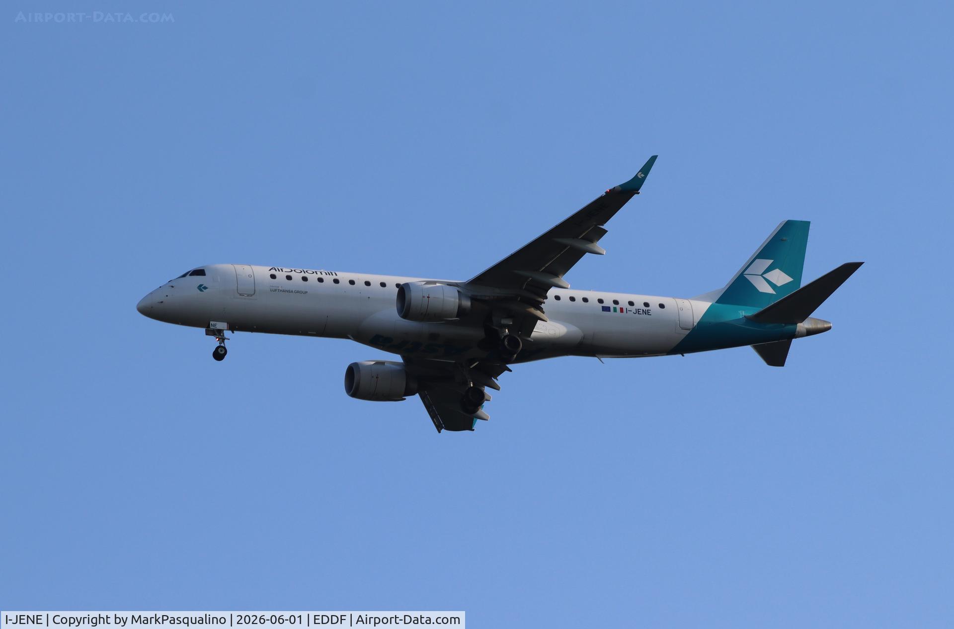 I-JENE, 2010 Embraer 190LR (ERJ-190-100LR), c/n 333, ERJ-190-100LR