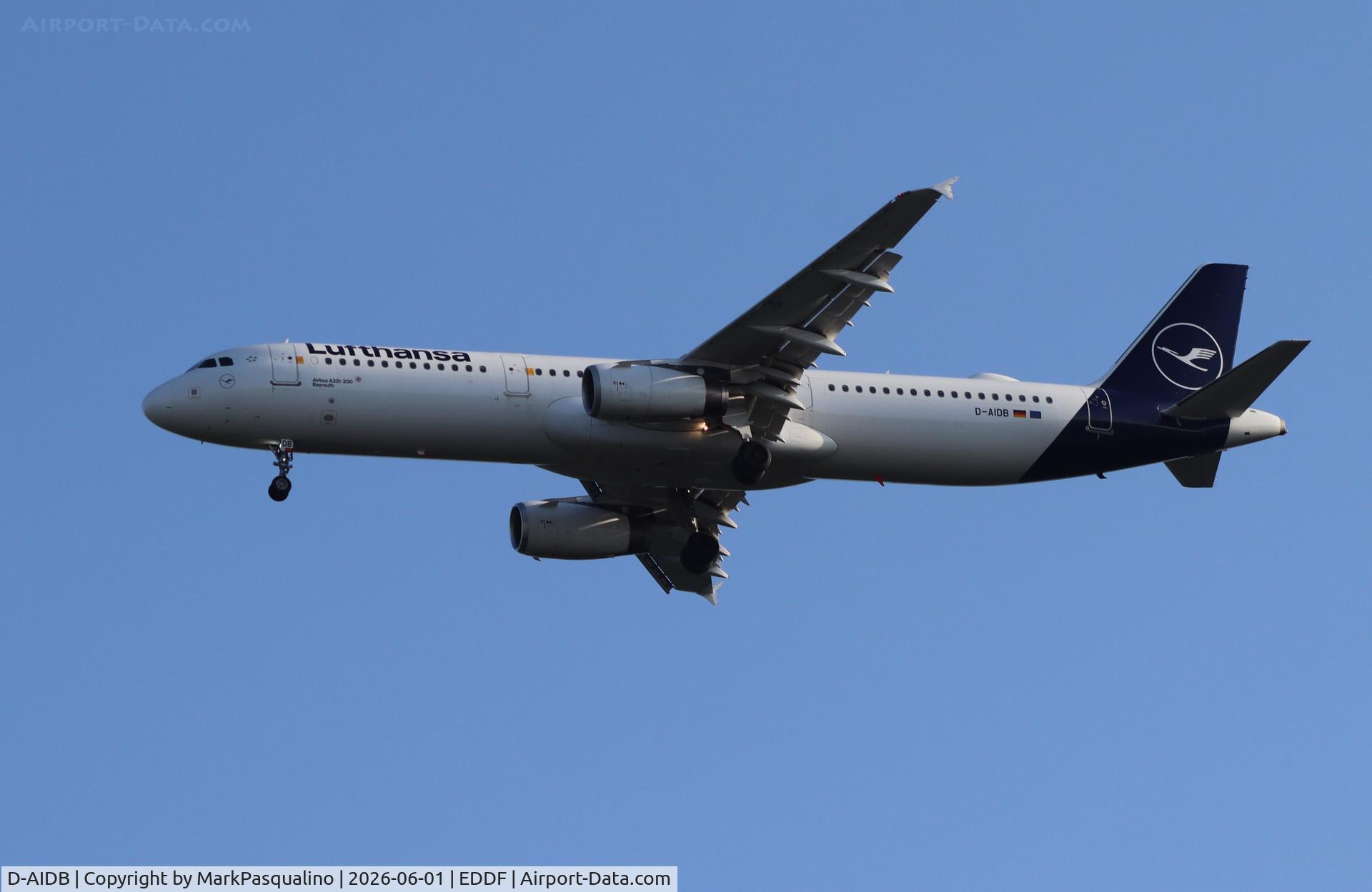 D-AIDB, 2010 Airbus A321-231, c/n 4545, Airbus A321-231