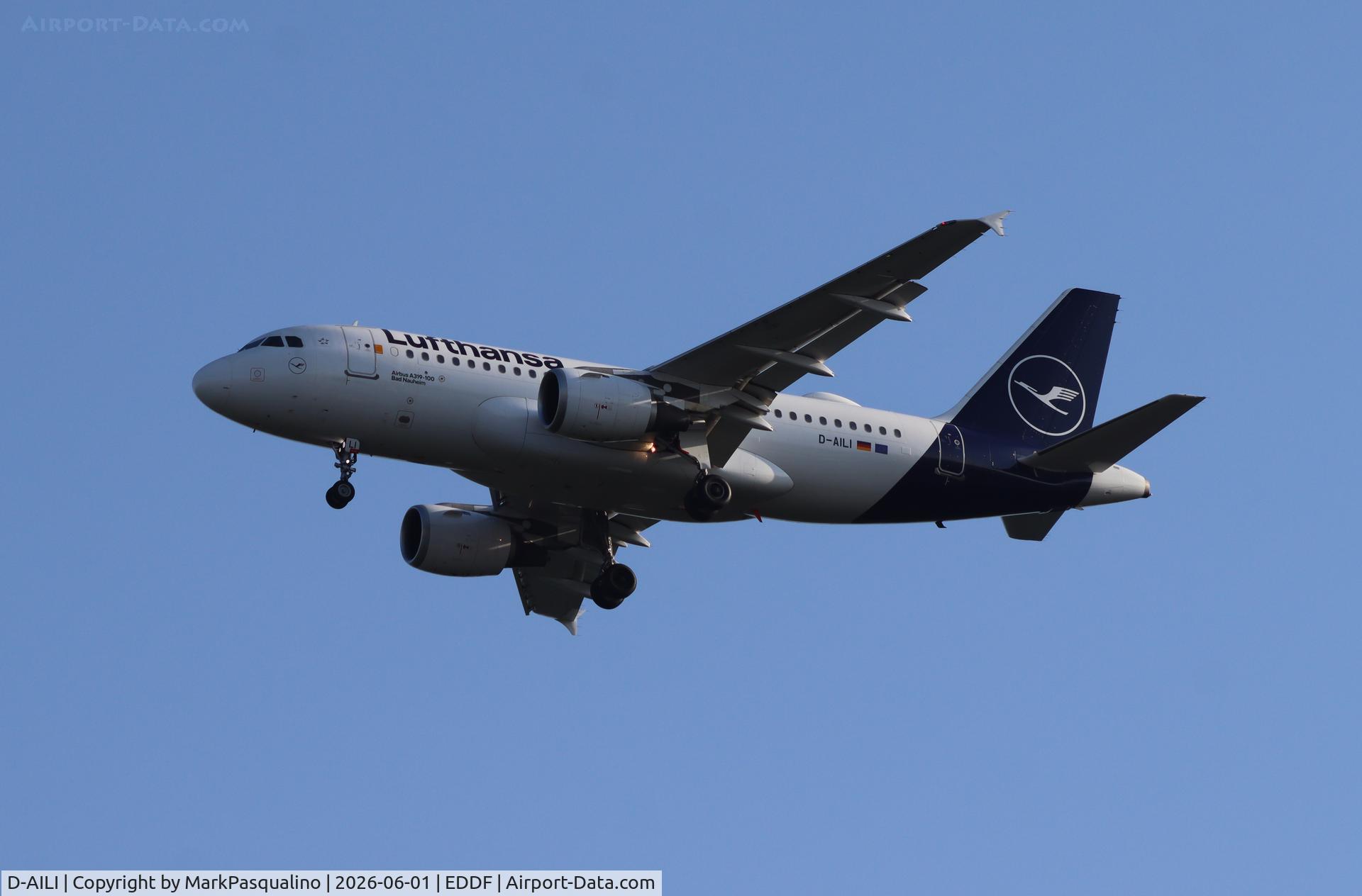 D-AILI, 1997 Airbus A319-114, c/n 651, Airbus A319-114